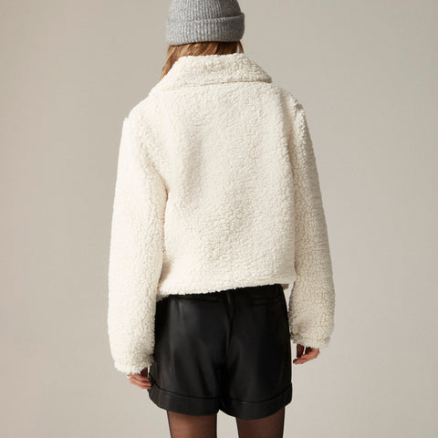 Sherpa half-zip fleece pullover