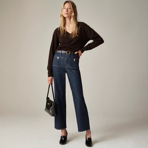 Slim-wide jean with sailor pockets