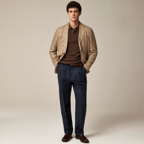 Crosby Classic-fit blazer in English wool-linen blend