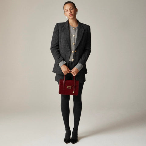 Vivienne blazer in Italian donegal wool blend