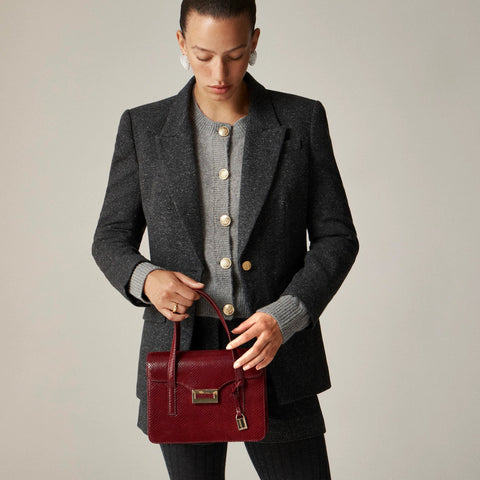 Vivienne blazer in Italian donegal wool blend