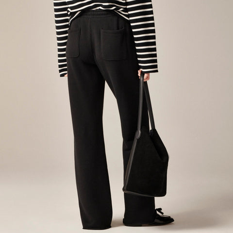 Heritage terry wide-leg sweatpant