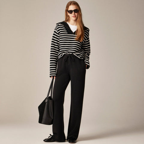 Heritage terry wide-leg sweatpant