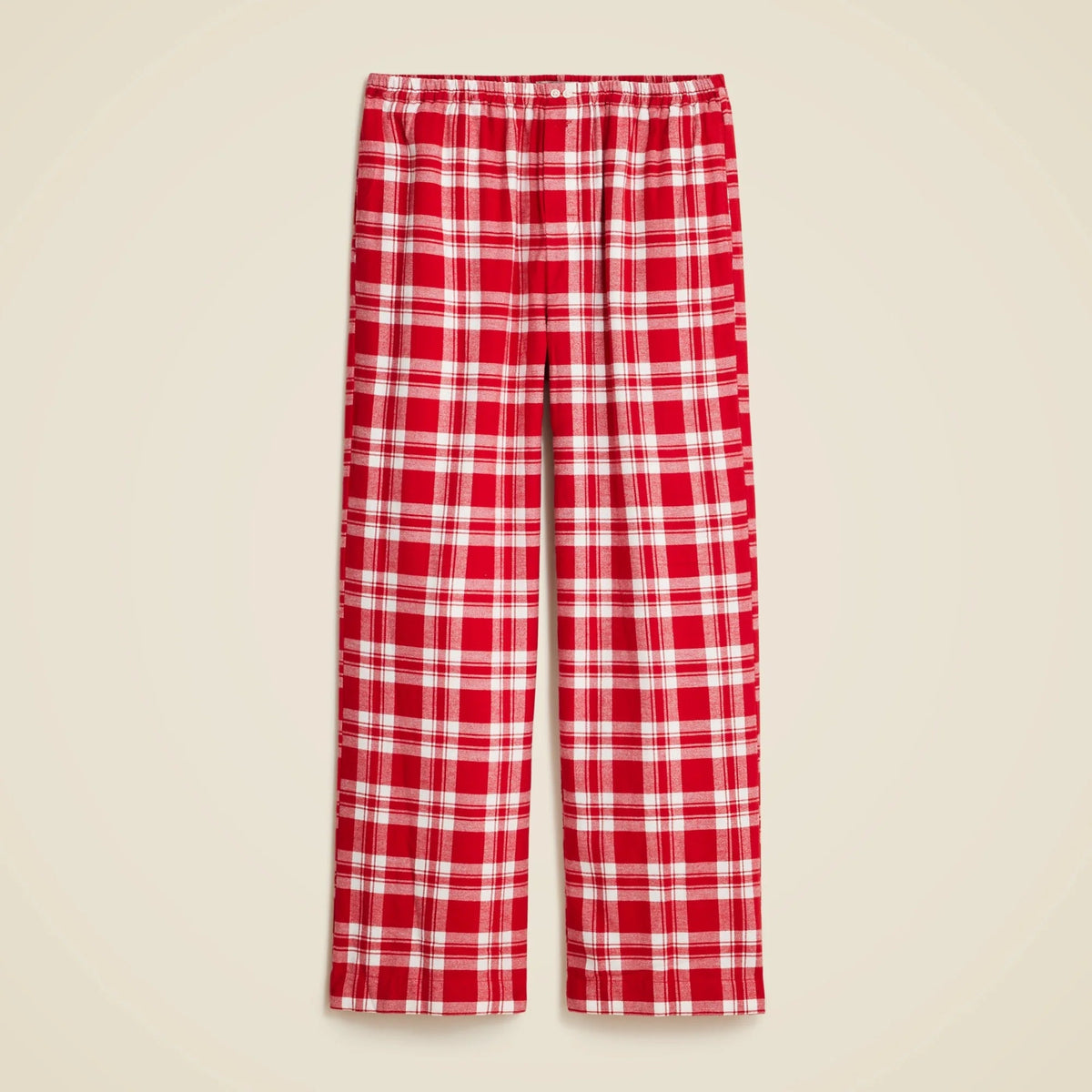 Pajama pant in plaid cotton flannel
