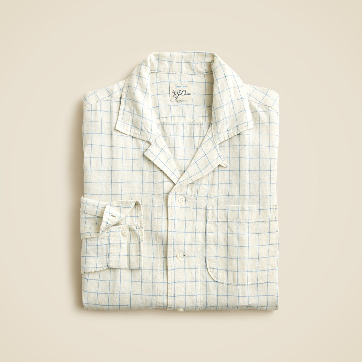 Baird McNutt Irish linen camp-collar shirt
