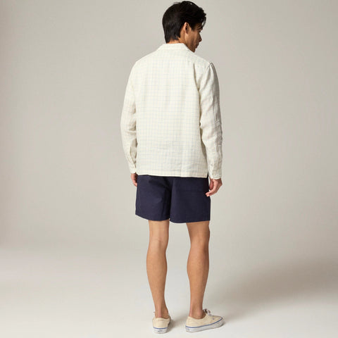 Baird McNutt Irish linen camp-collar shirt