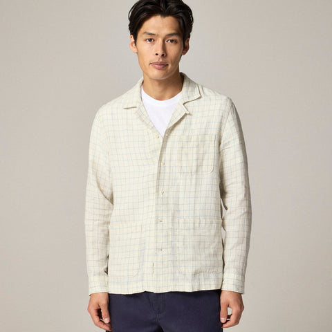 Baird McNutt Irish linen camp-collar shirt