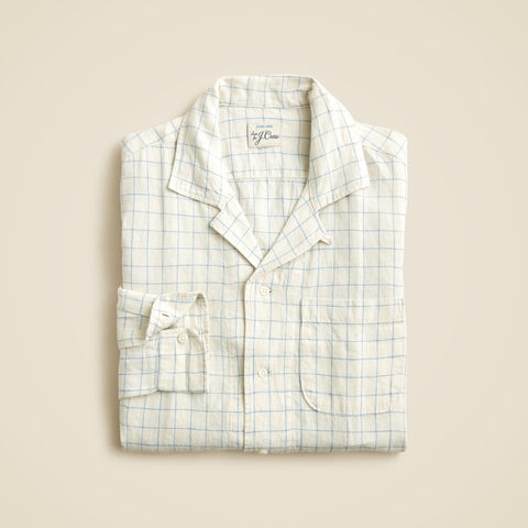 Baird McNutt Irish linen camp-collar shirt