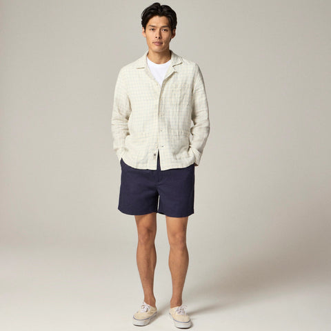 Baird McNutt Irish linen camp-collar shirt