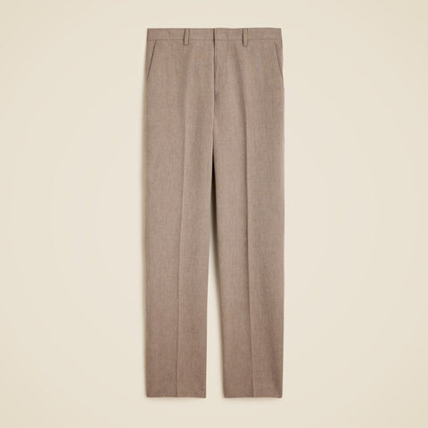 Ludlow Slim-fit suit pant in Irish cotton-linen blend