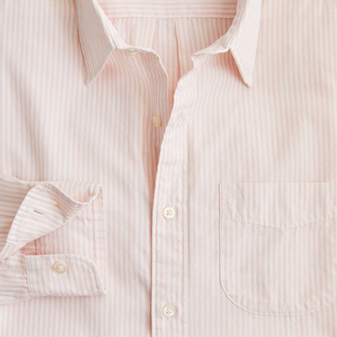 Secret Wash cotton poplin shirt with point collar