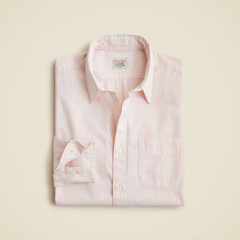Secret Wash cotton poplin shirt with point collar