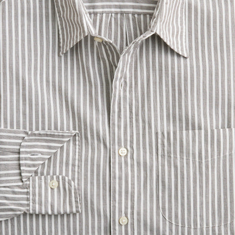 Secret Wash cotton poplin shirt with point collar