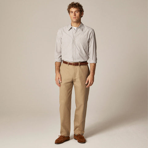 Secret Wash cotton poplin shirt with point collar