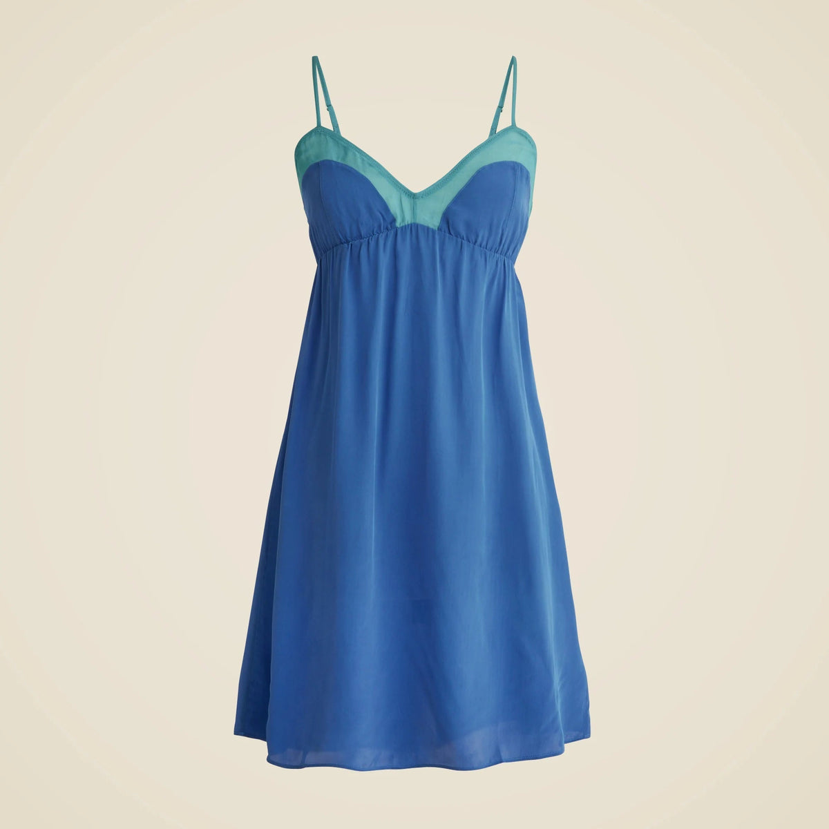 Araks X J.Crew mini slip dress in crepe de chine