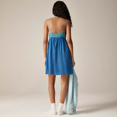 Araks X J.Crew mini slip dress in crepe de chine