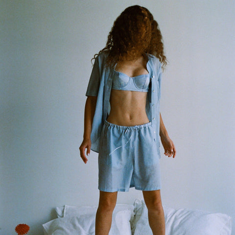 Araks X J.Crew pajama set in cotton-silk voile blend