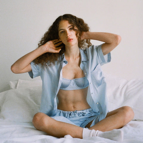 Araks X J.Crew pajama set in cotton-silk voile blend