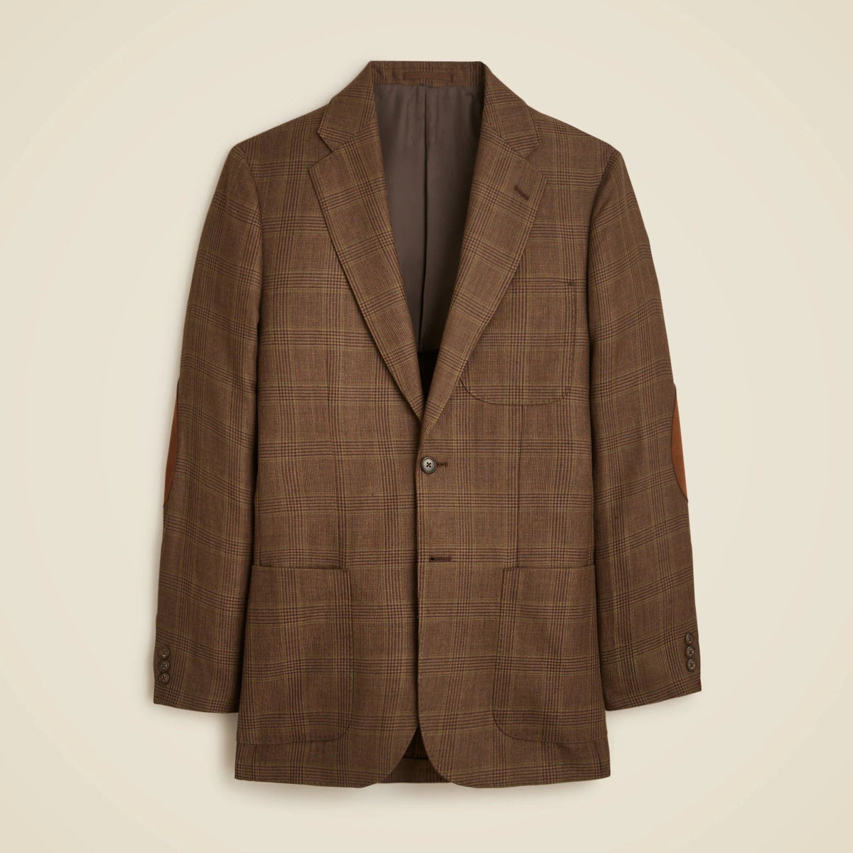 Relaxed-fit blazer in English wool-linen blend