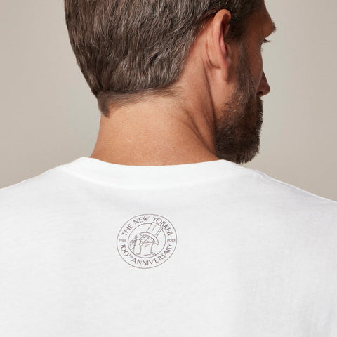 Limited-edition The New Yorker X J.Crew vintage-wash cotton graphic T-shirt