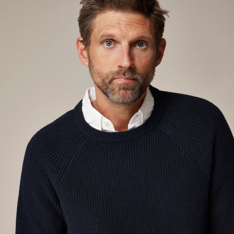 Heritage cotton ribbed sweater