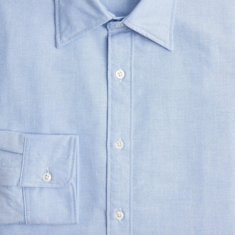 Slim Portuguese cotton oxford dress shirt