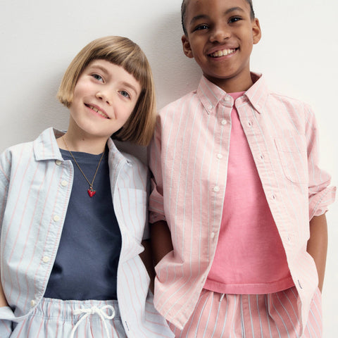 Kids' oxford shirt in stripe