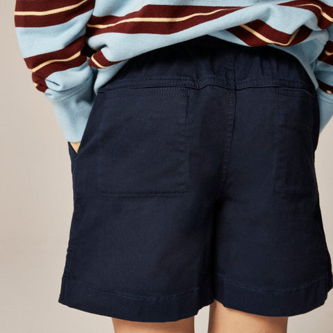 Boys' pull-on short in stretch chino
