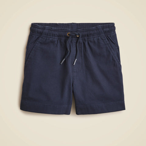 Boys' pull-on short in stretch chino
