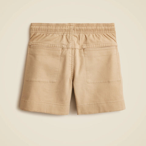 Boys' pull-on short in stretch chino