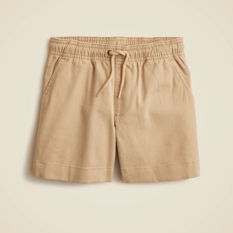Boys' pull-on short in stretch chino