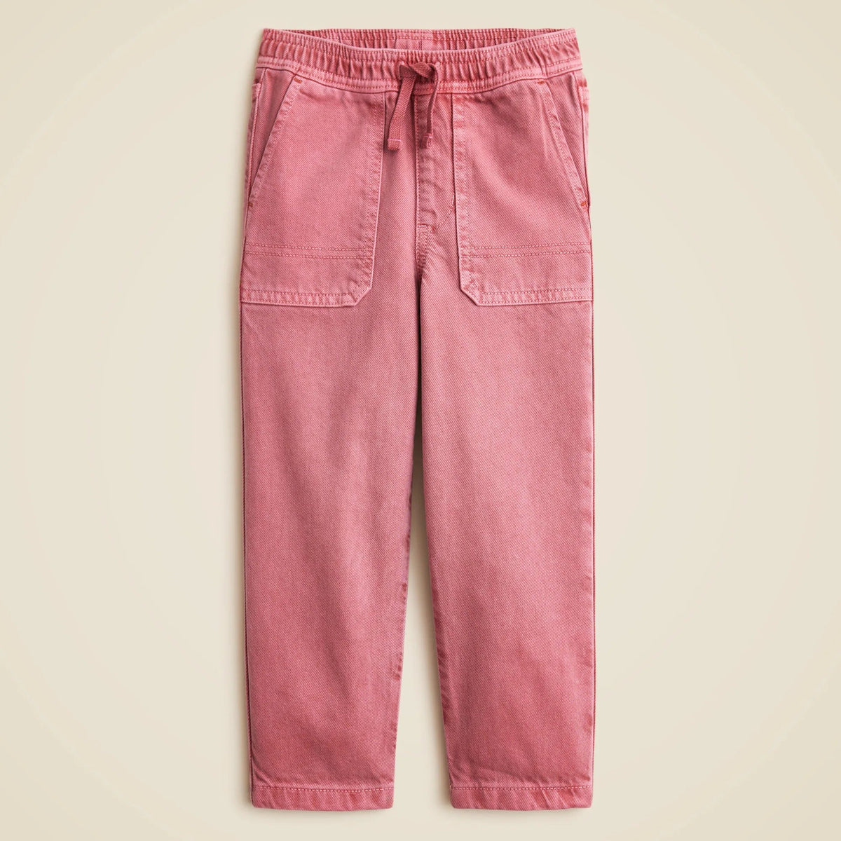 Kids' pull-on garment-dyed jean