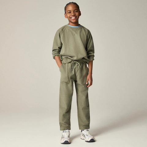 KID by Crewcuts contrast carpenter-pocket sweatpant