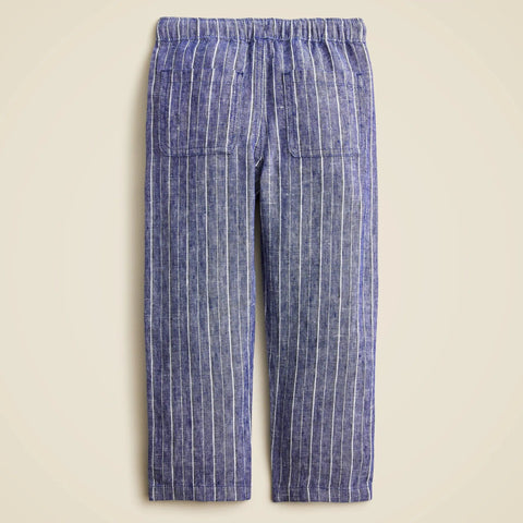 Boys' pull-on pant in linen blend
