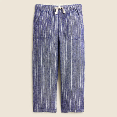 Boys' pull-on pant in linen blend