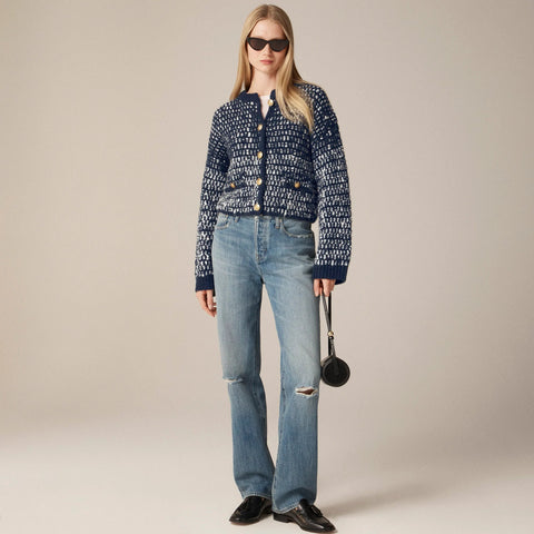 Relaxed jacket in tweed