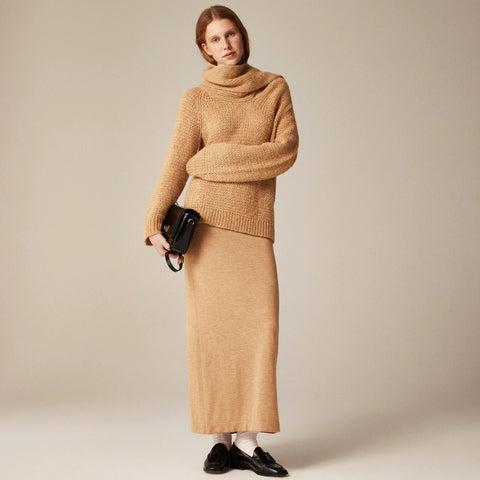 Pullover sweater with scarf