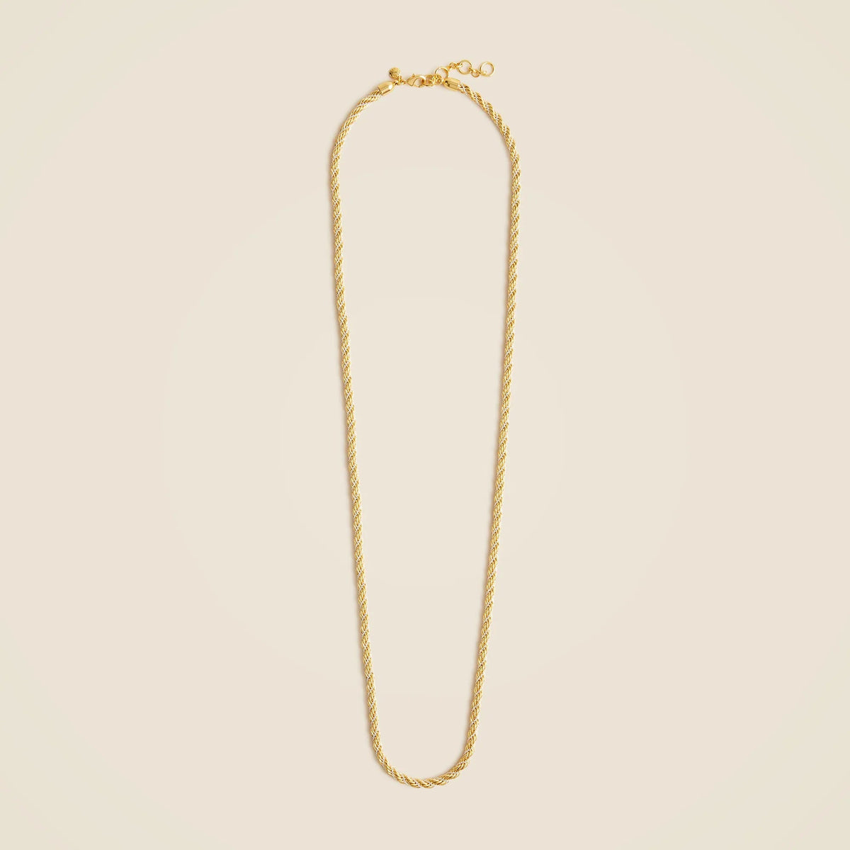 Long twist-chain necklace