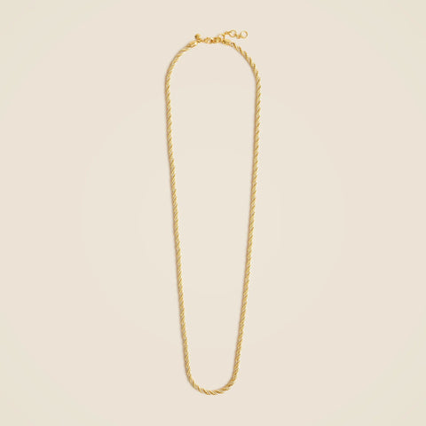 Long twist-chain necklace