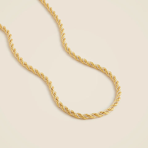 Long twist-chain necklace
