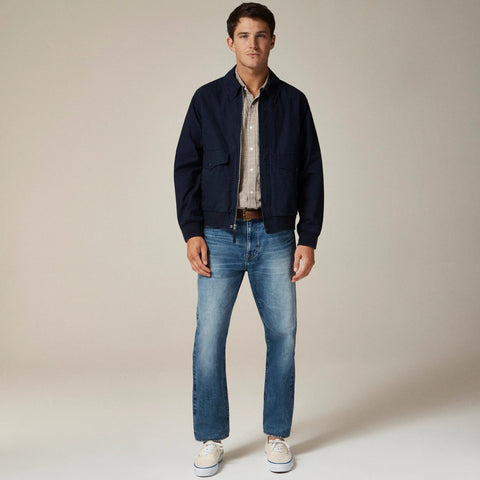 Flight jacket in cotton poplin