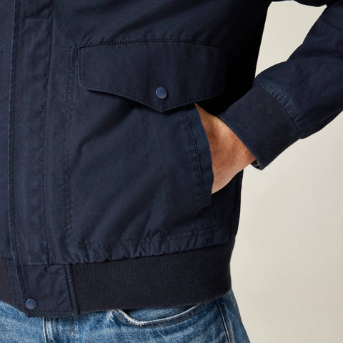 Flight jacket in cotton poplin