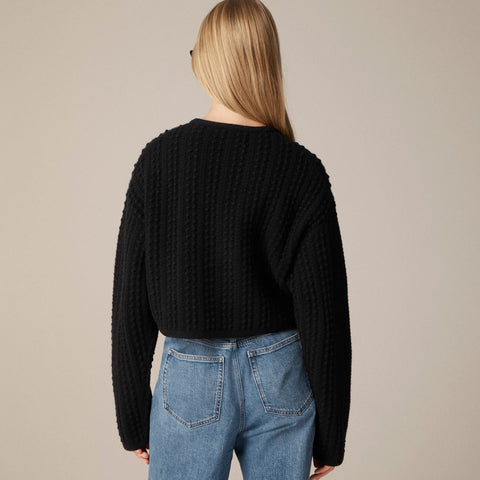 Double-breasted sweater-jacket