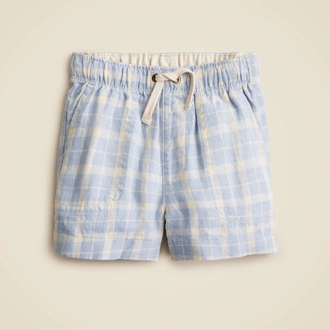 Boys' linen-blend dock short