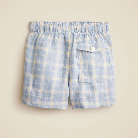 Boys' linen-blend dock short