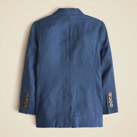 Boys' Ludlow unstructured suit jacket in linen blend