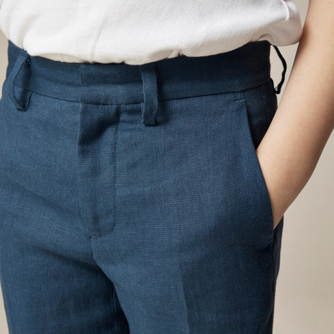 Boys' Ludlow unstructured suit pant in linen