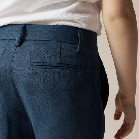 Boys' Ludlow unstructured suit pant in linen