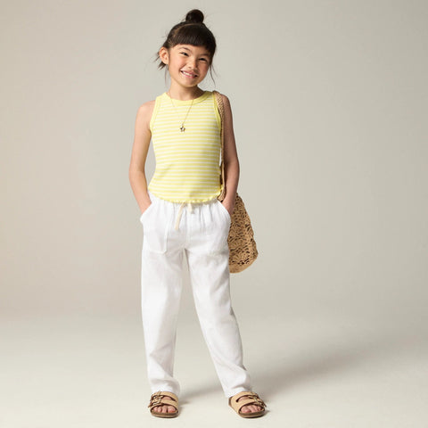 Girls' everyday tank top in vintage rib stripe