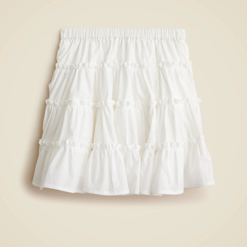 Girls' tiered skirt with ruffles